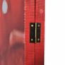 Folding Room Divider 228x170 cm Rose Red Image 3