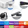 Projector with Projection Screen 1080P Full HD Supported, Upgraded 6500 Lux Video Projector Compatible with TV Stick PS4 HDMI USB AV (FREE POSTAGE) Image 4