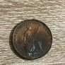 1854 Queen Victoria One Penny Coin Image 2