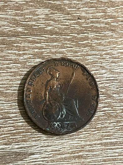 1854 Queen Victoria One Penny Coin