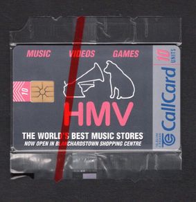 1996 Ireland 10 unit H.M.V Music and Panorama Holidays (Gemplus GEM1) Call Card Mint in packaging. Telecom Eireann card number 1145.