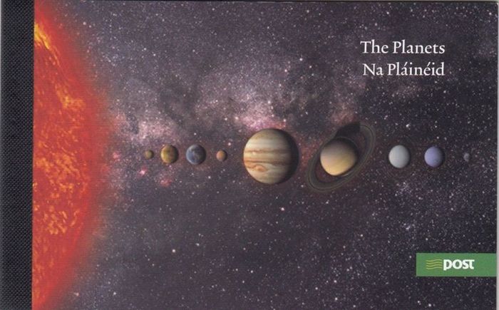 2007 Ireland The Planets Commemorative Stamps Booklet Mint Never Hinged (MNH). Hibernian HB143