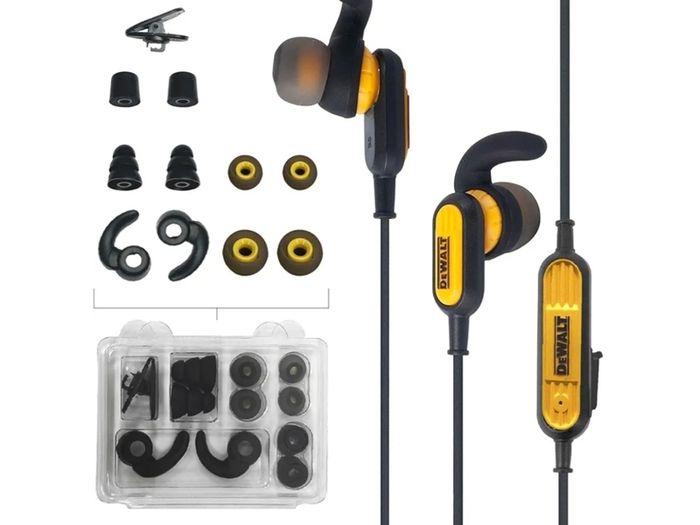 DeWalt Jobsite aux wired earphones