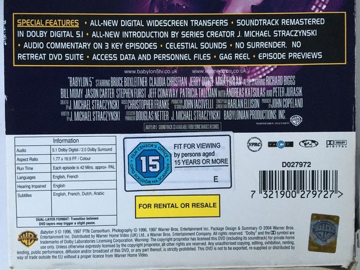 Babylon 5 (Complete Series 1-5 1994-1998)