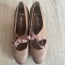 Clarks soft wear beige high heels  genuine leather size UK8 EU42 Postage included Image 2