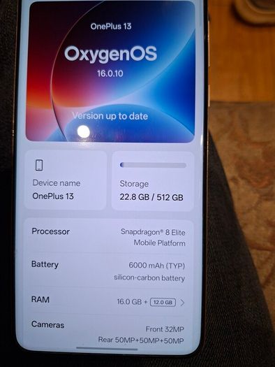 Oneplus  13 12gb ram 512 gb memory