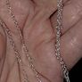 Silver Tri-Stone Heart Collar Necklace Brand New Image 5