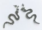 Trendy Vintage Snake Shape Dangle Earrings for Women Girl Retro Earrings