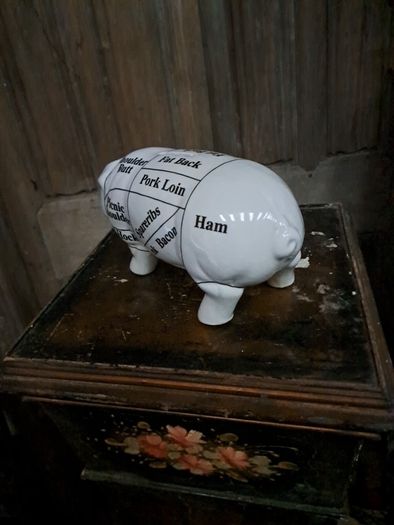 Vintage Butcher's Bank Piggy