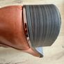 Tamaris Leather Knee High Boots EU41 Tan Brown Block Heel Image 7
