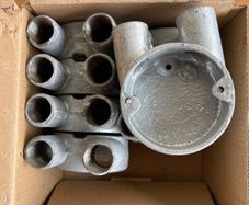 Box Of 8 M20 U Boxes Galvanised Conduit