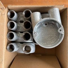 Box Of 8 M20 U Boxes Galvanised Conduit