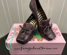 Irregular Choice Purple Loafer Heels