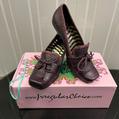 Irregular Choice Purple Loafer Heels