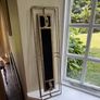 Modern Gold Framed Wall Mirror Geometric Design Image 4