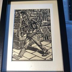 woodblock   Harry Kernoff, RHA (1900 1974 unsigned