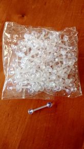 Clear Acrylic Flexible Tongue Bars 2 for 1 Euro