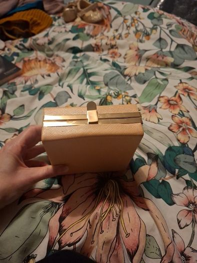 Pink Rose clutch bag