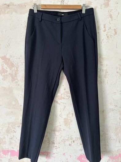 Brax "Style Marons" Navy Casual Jersey Trousers BNWT Size UK 12 / EU 38