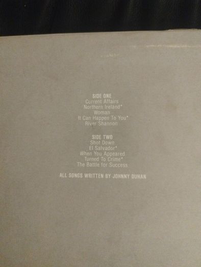 Johnny Duhan current affairs lp