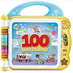 LeapFrog 100 Things That Go, Baby & Toddler Book, Educational and Interactive Bilingual Playbook, Gift for Pre School Kids aged 18, 24, 36+ months, English Version