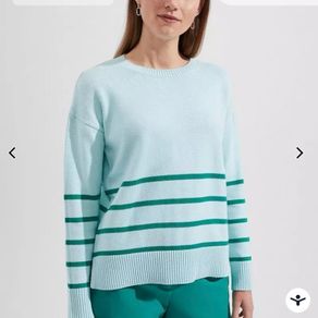 Hobbs Lilia Cotton Stripe Sweater