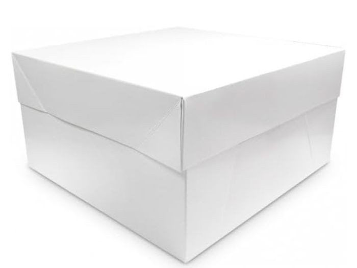 White Square Cake Boxes x5