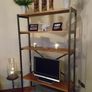 Handmade Industrial Shelving or TV Unit. Reclaimed Timber Image 2