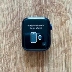 Apple Watch Series 6 BLUE plus leather strap