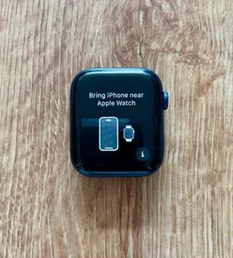 Apple Watch Series 6 BLUE plus leather strap