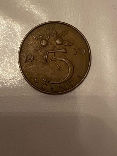1969-1970 Dutch 5 cents