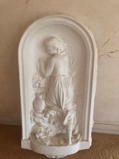 Plaster cast figures for wall