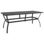 7 Piece Garden Dining Set Textilene and Steel Image 3