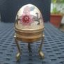 Vintage 1970's Cloisonne/Enamel Brass Egg Trinket Box Image 9