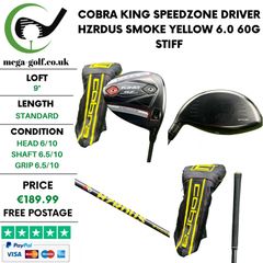 Cobra King Speedzone Driver / 9 Degree / Hzrdus Smoke Yellow 6.0 60g Stiff