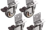 4 Heavy Duty 50mm Furniture Castors with Brakes