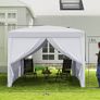 Pop Up Gazebo 3 x 3m with Carry Bag and Windows Image 2