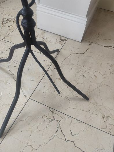 Wrought iron freestanding wine rack