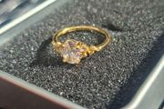 Beautiful Gold-plated S925 Sterling Silver Ring