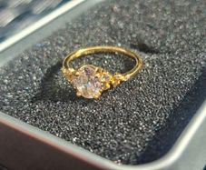 Beautiful Gold-plated S925 Sterling Silver Ring