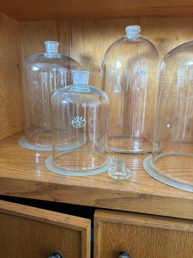Bell jars and burette reagent bottles