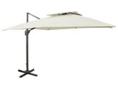 Cantilever Umbrella with Double Top 300x300 cm Sand