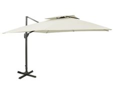 Cantilever Umbrella with Double Top 300x300 cm Sand