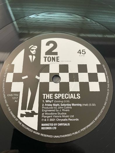 The Specials - Ghost Town - 12" Vinyl Single Limited Edition - 2021 Two Tone / Chrysalis Records