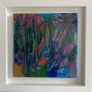 FREE Frame Original Art Original Painting Tropical Art Botanical Art Blue Painting Image 2