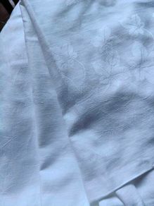 Vintage white Tablecloth