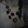 Lava stone jewelry set of necklace, bracelet, earrings and ring Image 8