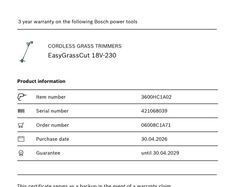 Bosch EasyGrassCut 18-230 2Ah Cordless GrassTrimmer