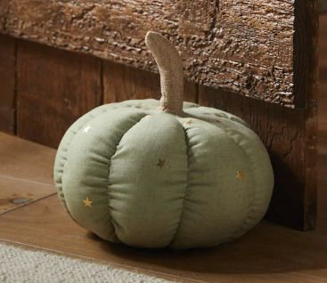 NEXT Sage Green Pumpkin Doorstop