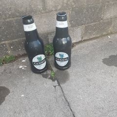 Extra Large   Guinness bottles.